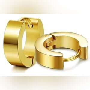 Huggie Hinged hoop earrings